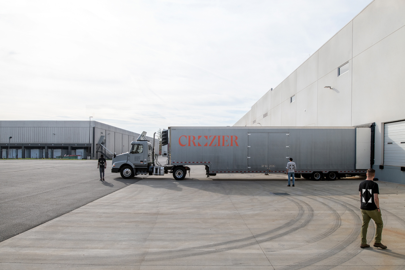 A Crozier truck in one of our loading docks